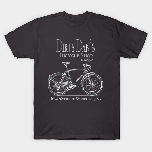 Dirty Dans Bicycle Shop T-Shirt by BlacBoxApparel